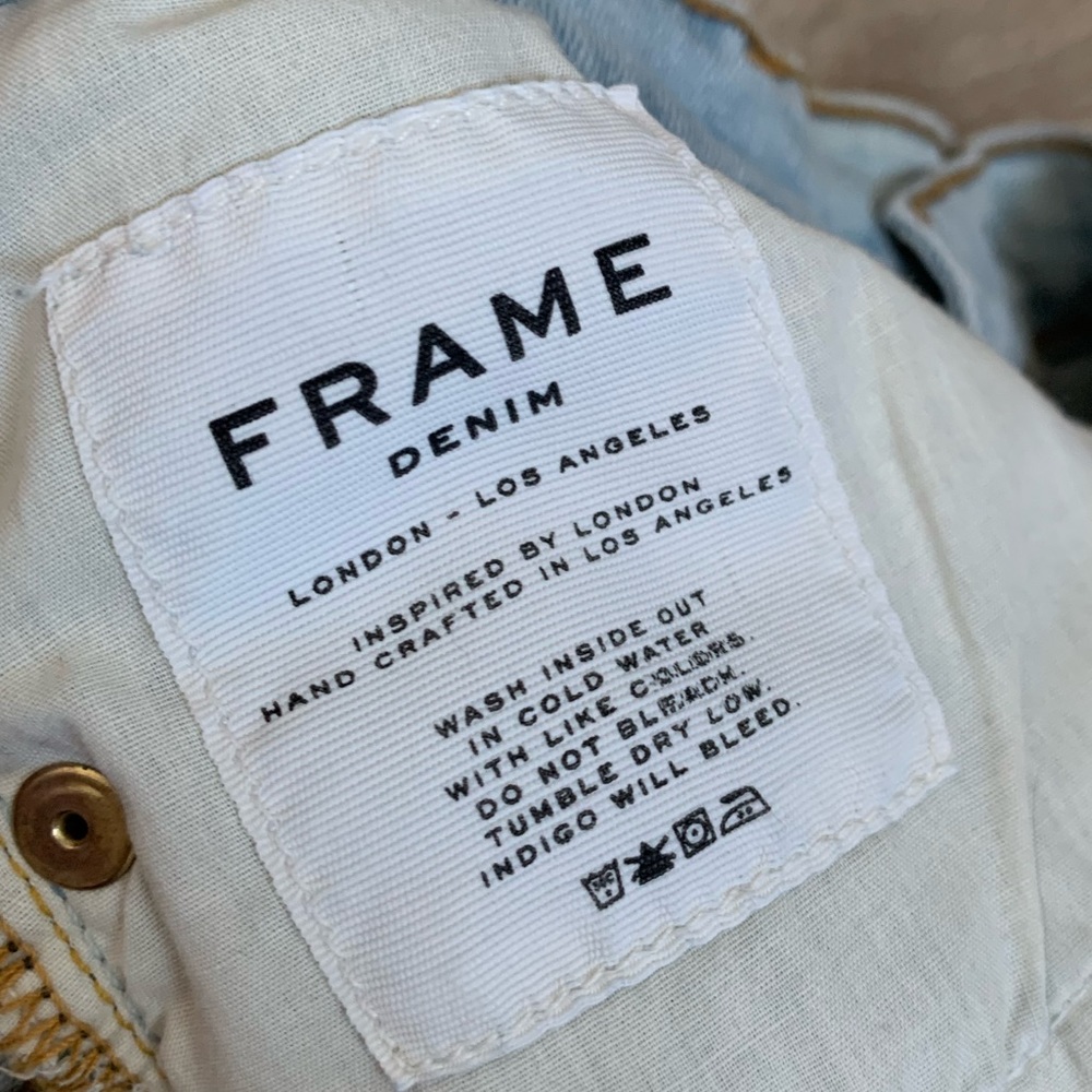FRAME Le Skinny De Jeanne - Honey Rips - Picture 9 of 9